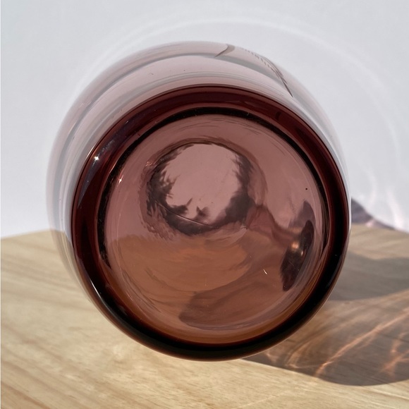 Vintage Amethyst Pitcher Art Glass Etched Detailing Gorgeous Perfect Condition - Picture 7 of 8